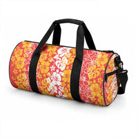 Hawaiian Lei Day Duffle Bag Red Hibiscus Flowers Lei Art LT9 - Polynesian Pride