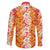 Hawaiian Lei Day Family Matching Short Sleeve Bodycon Dress and Hawaiian Shirt Red Hibiscus Flowers Lei Art