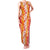 Hawaiian Lei Day Family Matching Tank Maxi Dress and Hawaiian Shirt Red Hibiscus Flowers Lei Art