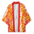 Hawaiian Lei Day Kimono Red Hibiscus Flowers Lei Art - Polynesian Pride