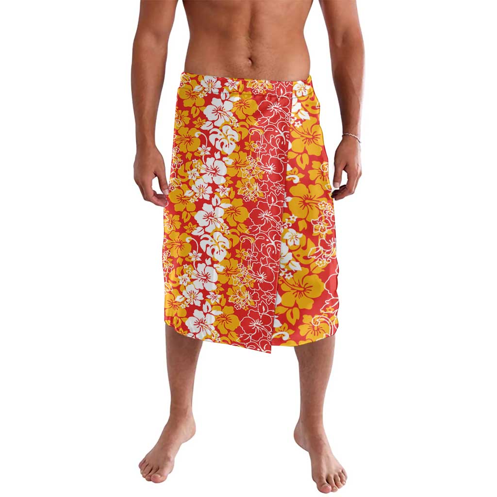 Hawaiian Lei Day Lavalava Red Hibiscus Flowers Lei Art