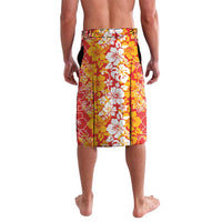 Hawaiian Lei Day Lavalava Red Hibiscus Flowers Lei Art