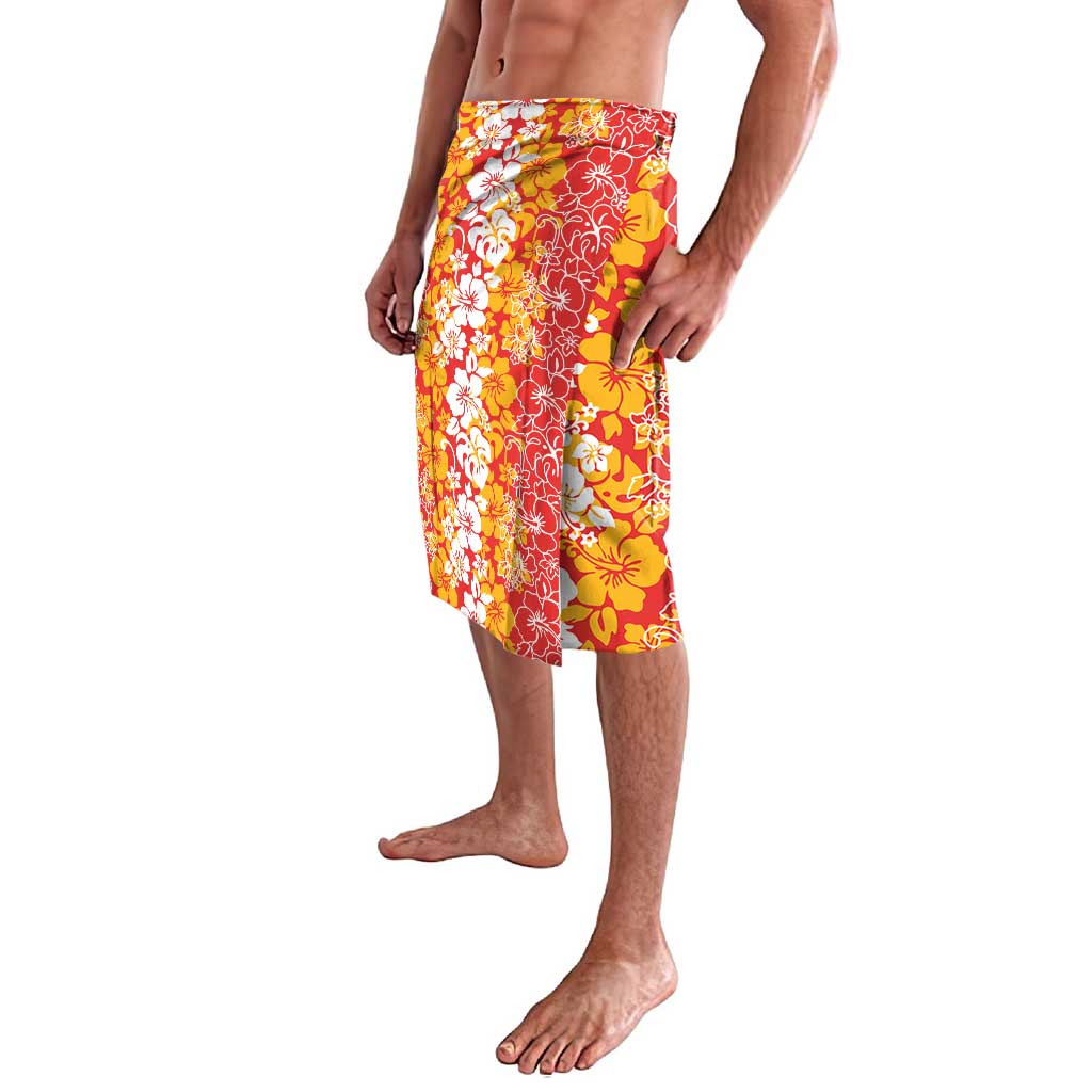 Hawaiian Lei Day Lavalava Red Hibiscus Flowers Lei Art