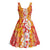 Hawaiian Lei Day Midi Dress Red Hibiscus Flowers Lei Art - Polynesian Pride