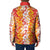 Hawaiian Lei Day Padded Jacket Red Hibiscus Flowers Lei Art - Polynesian Pride