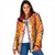 Hawaiian Lei Day Padded Jacket Red Hibiscus Flowers Lei Art - Polynesian Pride