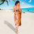 Hawaiian Lei Day Sarong Red Hibiscus Flowers Lei Art