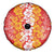 Hawaiian Lei Day Spare Tire Cover Red Hibiscus Flowers Lei Art