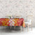 Hawaiian Lei Day Tablecloth Red Hibiscus Flowers Lei Art