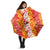 Hawaiian Lei Day Umbrella Red Hibiscus Flowers Lei Art - Polynesian Pride