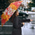 Hawaiian Lei Day Umbrella Red Hibiscus Flowers Lei Art - Polynesian Pride