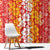 Hawaiian Lei Day Window Curtain Red Hibiscus Flowers Lei Art
