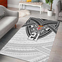 Flying Fijians Pacific Fiji Rugby Custom Area Rug Polynesian Pattern