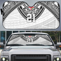 Flying Fijians Pacific Fiji Rugby Custom Auto Sun Shade Polynesian Pattern - Polynesian Pride