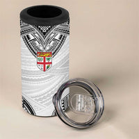 Flying Fijians Pacific Fiji Rugby Custom 4 in 1 Can Cooler Tumbler Polynesian Pattern