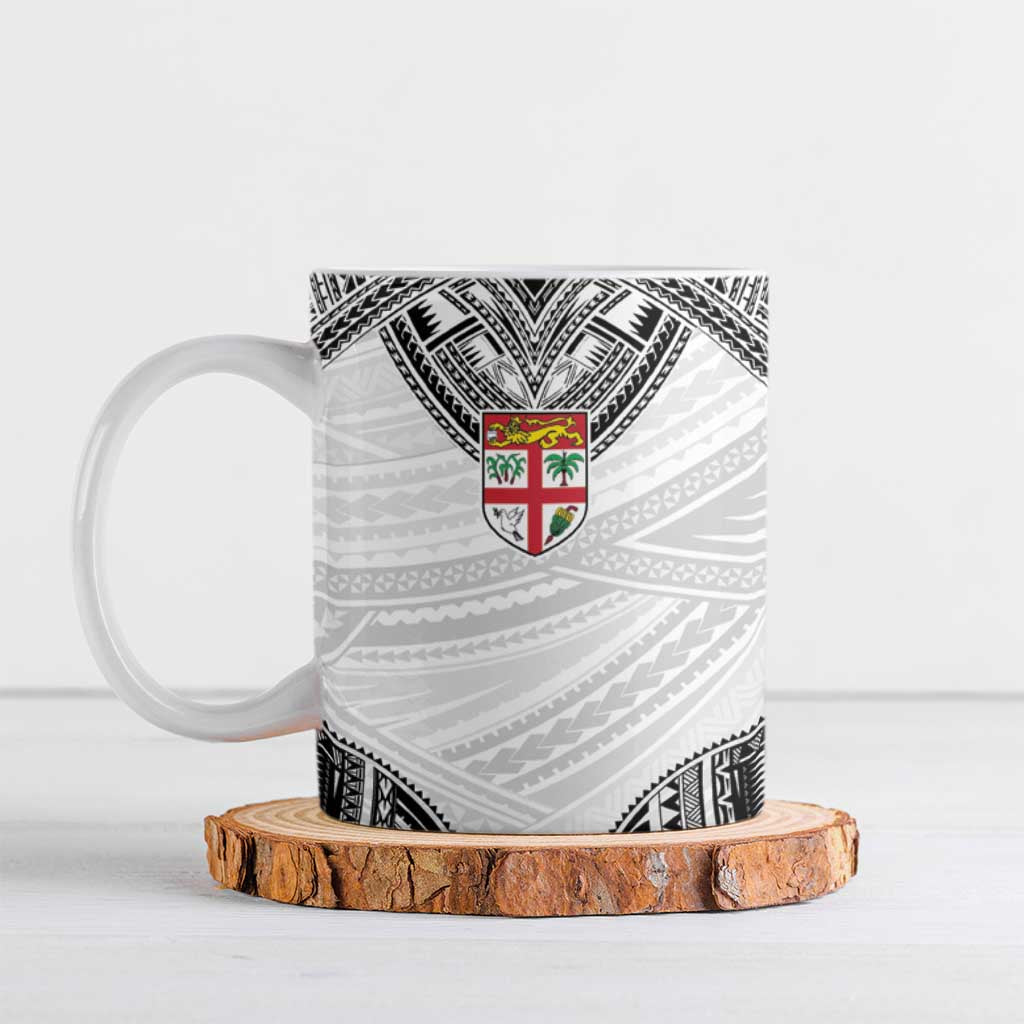 Flying Fijians Pacific Fiji Rugby Custom Ceramic Mug Polynesian Pattern - Polynesian Pride