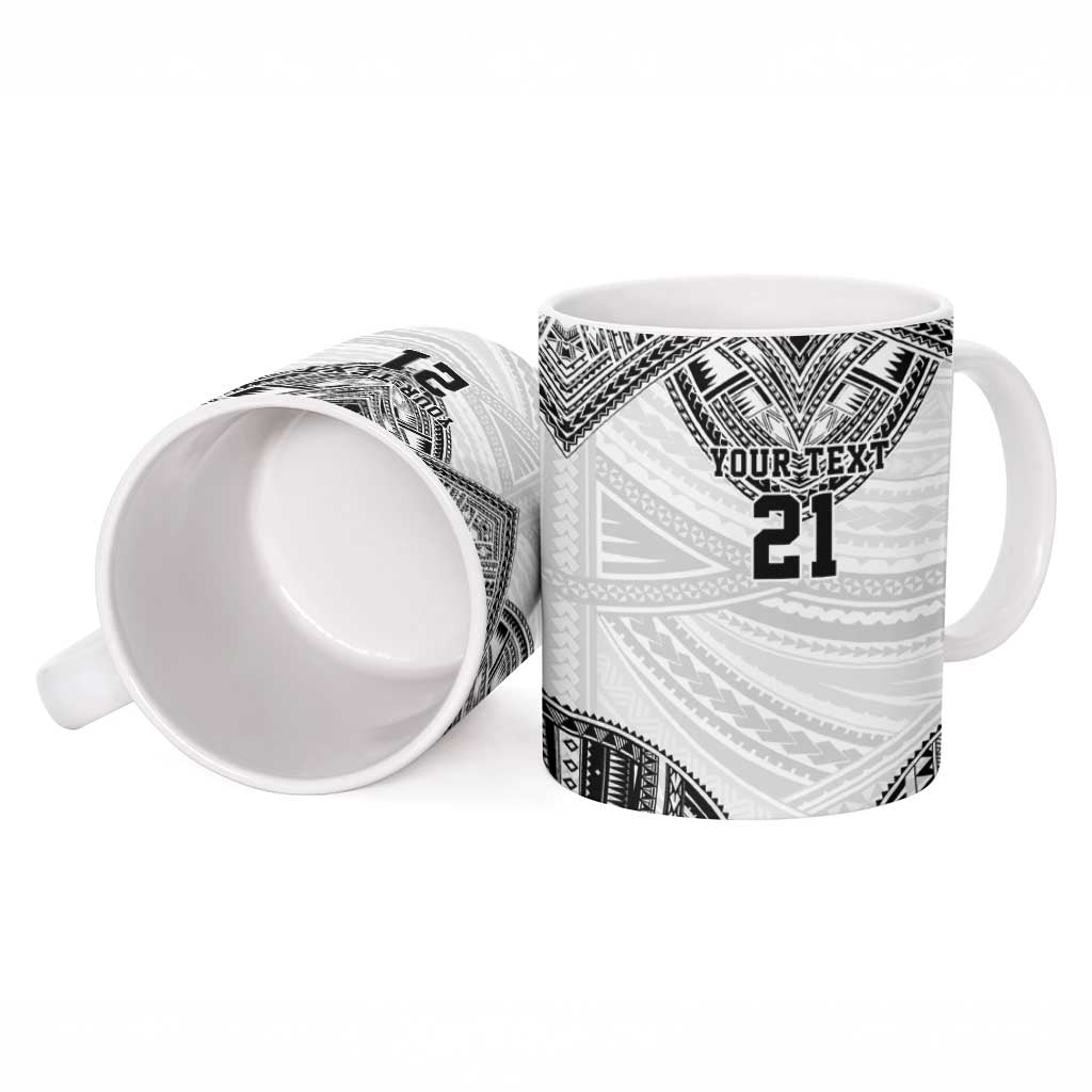 Flying Fijians Pacific Fiji Rugby Custom Ceramic Mug Polynesian Pattern - Polynesian Pride