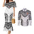 Flying Fijians Pacific Fiji Rugby Custom Couples Matching Mermaid Dress and Long Sleeve Button Shirt Polynesian Pattern