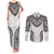 Flying Fijians Pacific Fiji Rugby Custom Couples Matching Tank Maxi Dress and Long Sleeve Button Shirt Polynesian Pattern