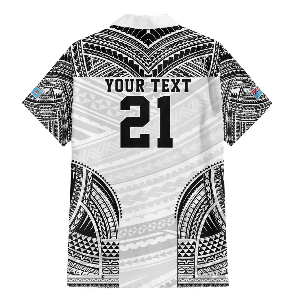 Flying Fijians Pacific Fiji Rugby Custom Family Matching Mermaid Dress and Hawaiian Shirt Polynesian Pattern