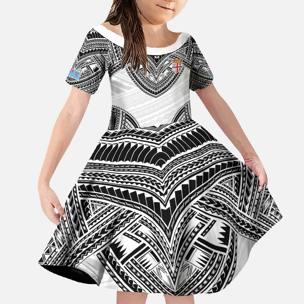 Flying Fijians Pacific Fiji Rugby Custom Family Matching Off Shoulder Maxi Dress and Hawaiian Shirt Polynesian Pattern