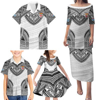 Flying Fijians Pacific Fiji Rugby Custom Family Matching Puletasi and Hawaiian Shirt Polynesian Pattern