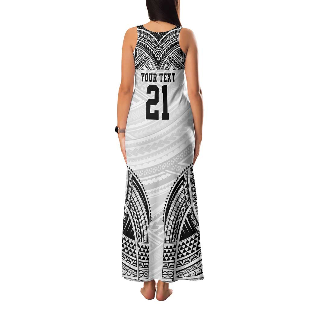 Flying Fijians Pacific Fiji Rugby Custom Family Matching Tank Maxi Dress and Hawaiian Shirt Polynesian Pattern