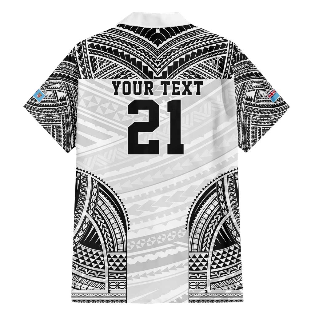 Flying Fijians Pacific Fiji Rugby Custom Hawaiian Shirt Polynesian Pattern