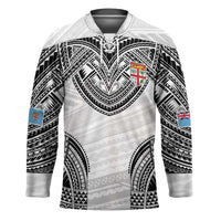 Flying Fijians Pacific Fiji Rugby Custom Hockey Jersey Polynesian Pattern - Polynesian Pride