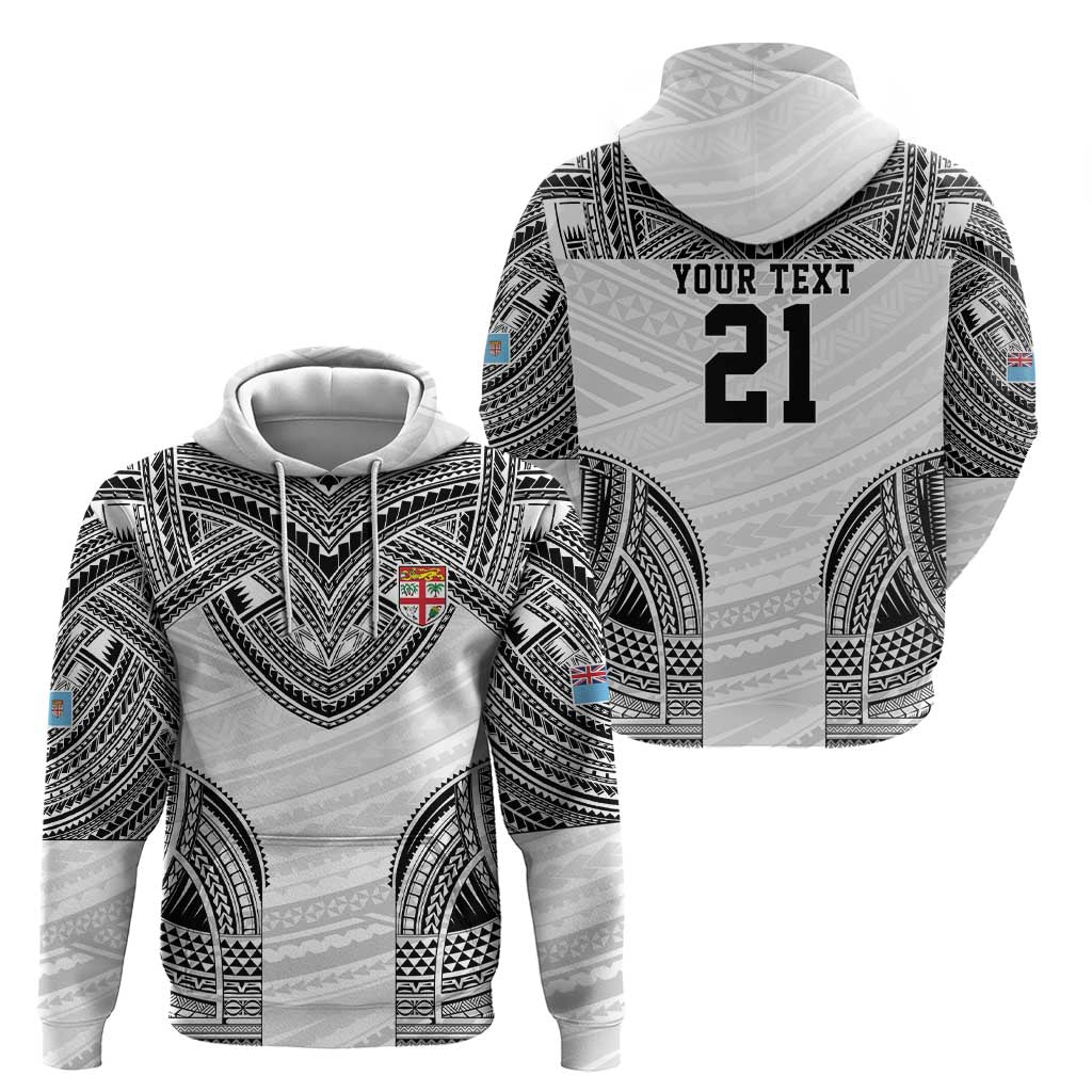 Flying Fijians Pacific Fiji Rugby Custom Hoodie Polynesian Pattern