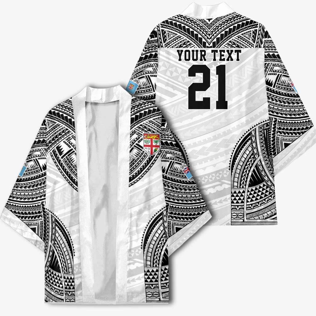 Flying Fijians Pacific Fiji Rugby Custom Kimono Polynesian Pattern - Polynesian Pride