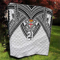 Flying Fijians Pacific Fiji Rugby Custom Quilt Polynesian Pattern