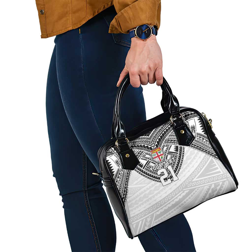 Flying Fijians Pacific Fiji Rugby Custom Shoulder Handbag Polynesian Pattern