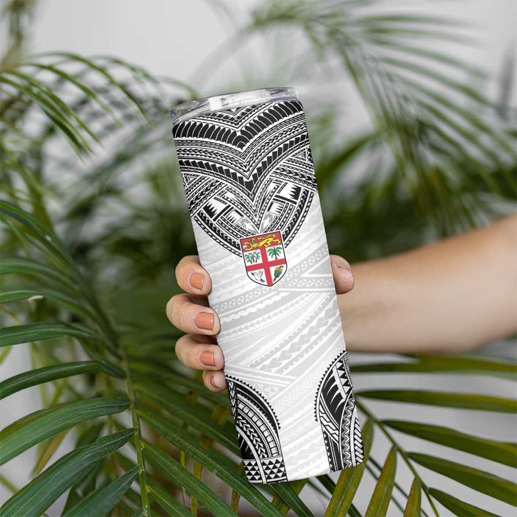 Flying Fijians Pacific Fiji Rugby Custom Skinny Tumbler Polynesian Pattern