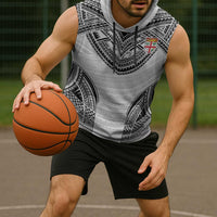 Flying Fijians Pacific Fiji Rugby Custom Sleeveless Hoodie Polynesian Pattern - Polynesian Pride