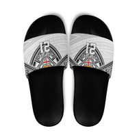 Flying Fijians Pacific Fiji Rugby Custom Slide Sandals Polynesian Pattern - Polynesian Pride
