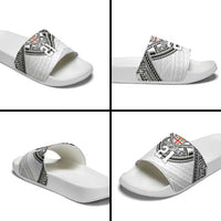 Flying Fijians Pacific Fiji Rugby Custom Slide Sandals Polynesian Pattern - Polynesian Pride