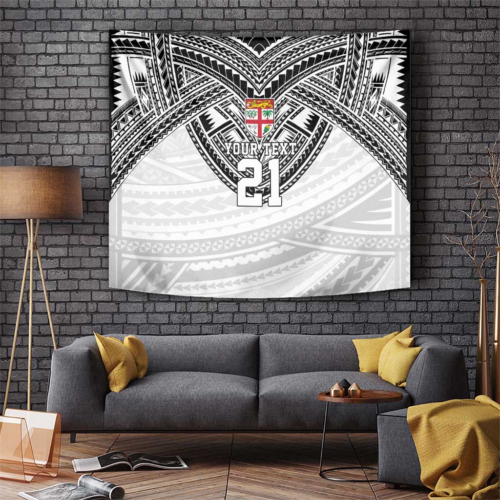 Flying Fijians Pacific Fiji Rugby Custom Tapestry Polynesian Pattern