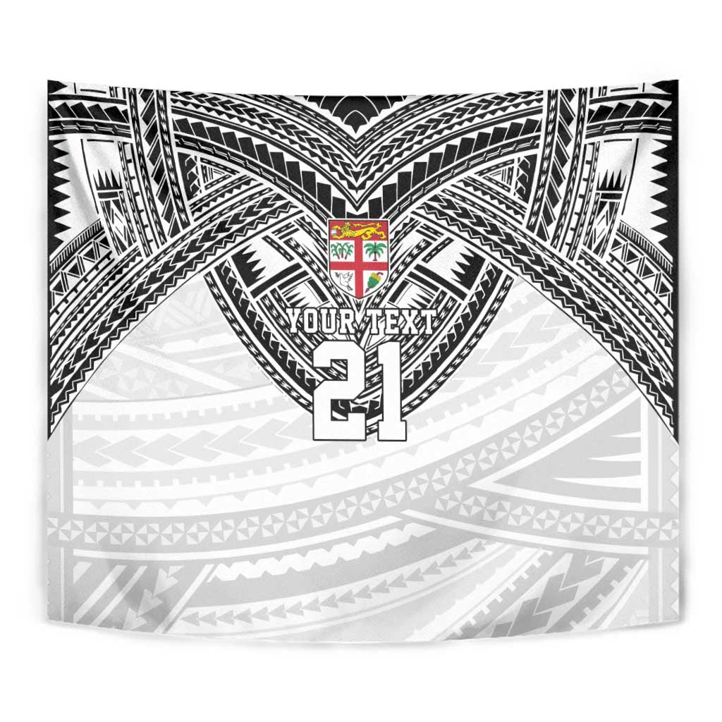 Flying Fijians Pacific Fiji Rugby Custom Tapestry Polynesian Pattern