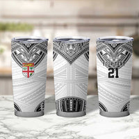 Flying Fijians Pacific Fiji Rugby Custom Tumbler Cup Polynesian Pattern