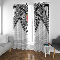 Flying Fijians Pacific Fiji Rugby Custom Window Curtain Polynesian Pattern