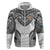 Flying Fijians Pacific Fiji Rugby Custom Zip Hoodie Polynesian Pattern