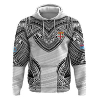 Flying Fijians Pacific Fiji Rugby Custom Zip Hoodie Polynesian Pattern