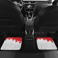Ikale Tahi Pacific Tonga Rugby Custom Car Mats Tongan Ngatu with Flag Pattern