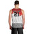 Ikale Tahi Pacific Tonga Rugby Custom Men Tank Top Tongan Ngatu with Flag Pattern