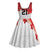 Ikale Tahi Pacific Tonga Rugby Custom Midi Dress Tongan Ngatu with Flag Pattern - Polynesian Pride