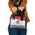 Ikale Tahi Pacific Tonga Rugby Custom Shoulder Handbag Tongan Ngatu with Flag Pattern
