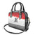 Ikale Tahi Pacific Tonga Rugby Custom Shoulder Handbag Tongan Ngatu with Flag Pattern