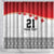 Ikale Tahi Pacific Tonga Rugby Custom Shower Curtain Tongan Ngatu with Flag Pattern