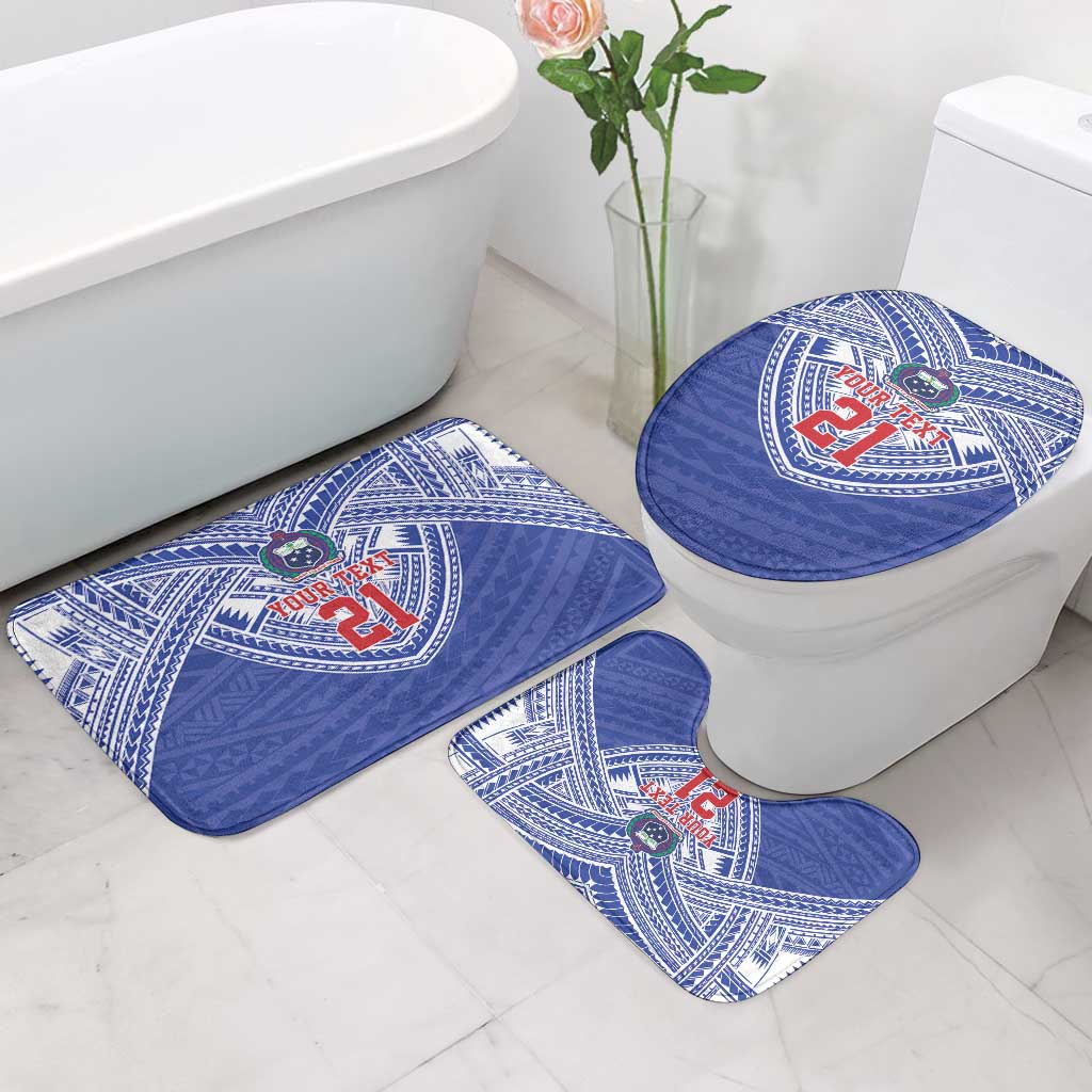 Manu Samoa Pacific Samoa Rugby Custom Bathroom Set Polynesian Pattern - Polynesian Pride